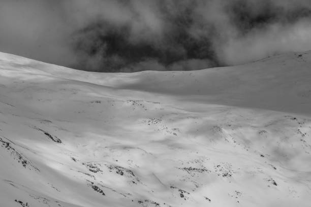 istock Black and White Winter Mountains 870673900