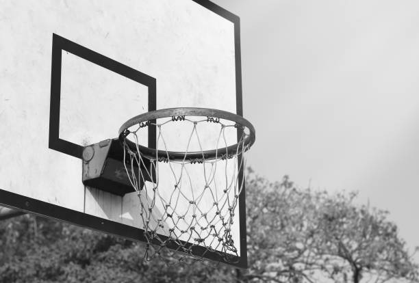 istock Old basketball hoop Style 870697700
