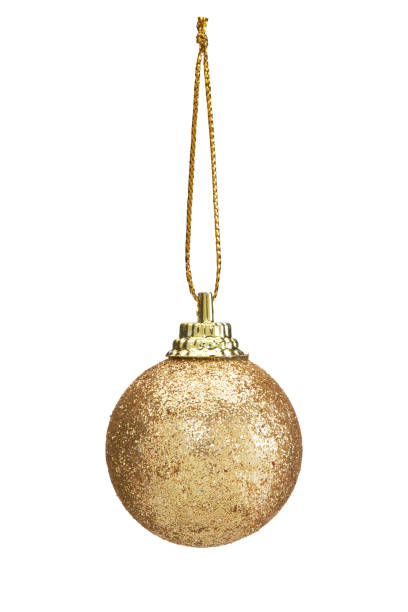 istock christmas ball gold isolated on white background 870701478