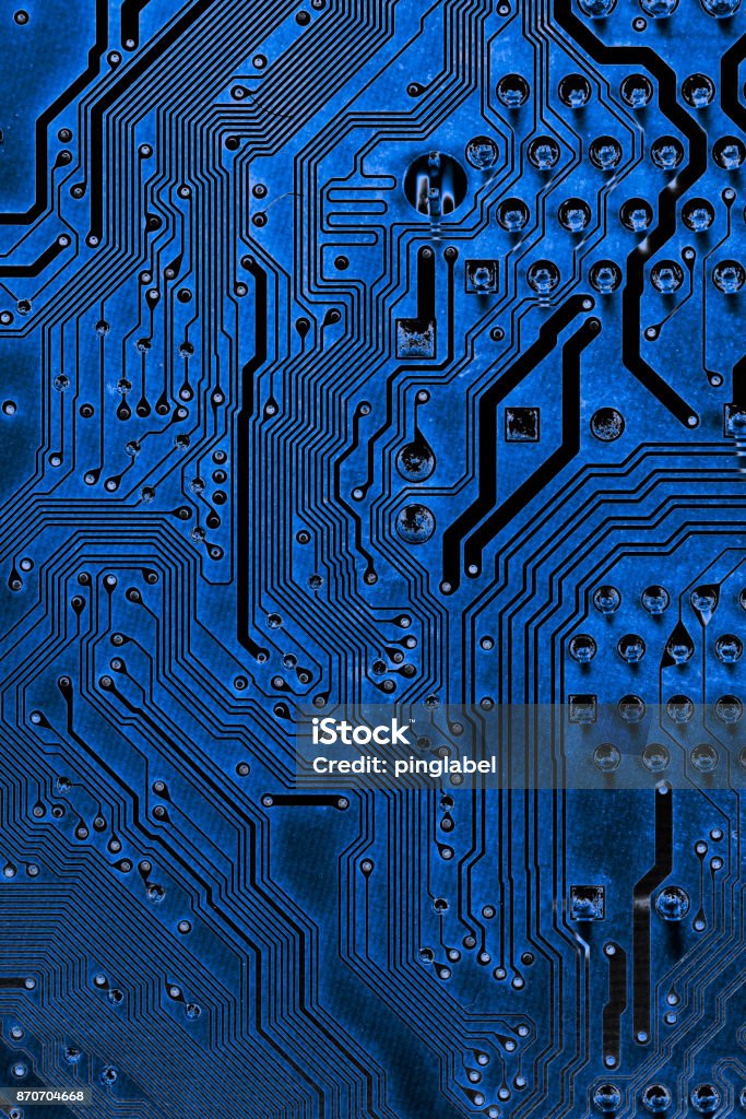 Computer Board Line Background Abstract Close Up Of Circuits Electronic On Mainboard Computer ...