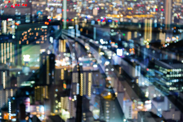 istock City blurred light business downtown over motion train moving 870708418