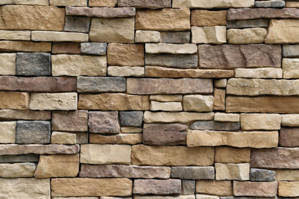 istock Stone wall texture background natural color 870714446