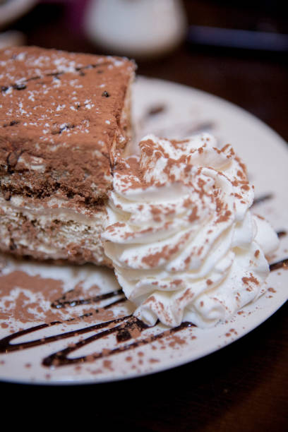 istock Piece of tiramisu on plate 870722896