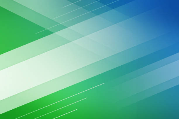 blue and green background of abstract with white line square cross wave line overlay. - green cross imagens e fotografias de stock