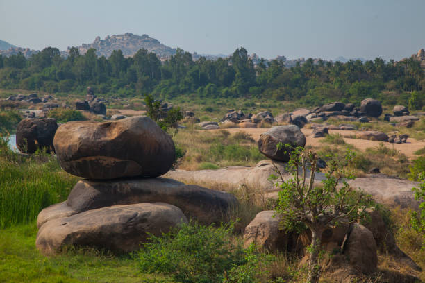 Hampi landscape, Karnataka, India