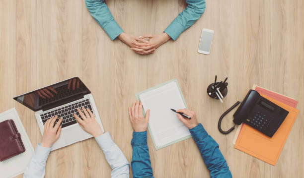 istock Woman having a business meeting 870749446