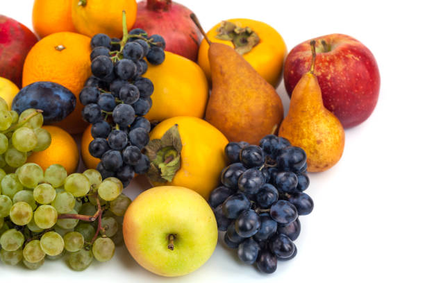 istock Fresh fruits isolated on a white background 870755254