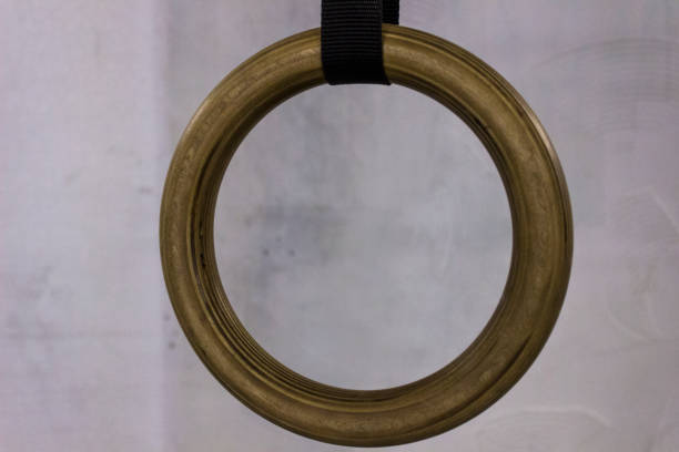 istock Athletics ring on the background of a light wall 870761422