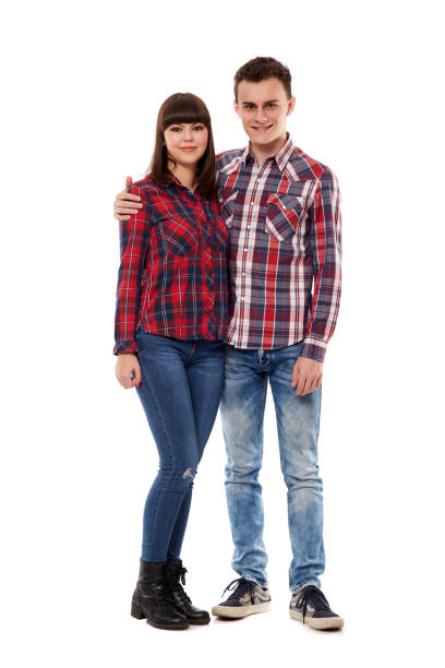 istock Teenage kids on white background 870764862