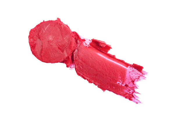 istock Red color lipstick stroke for make up 870770416