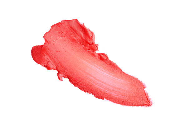 istock Red color lipstick stroke for make up 870770428