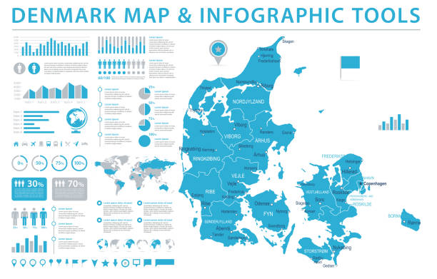 ilustraciones, imágenes clip art, dibujos animados e iconos de stock de mapa de austria - ilustración de vector gráfico de información - denmark map copenhagen cartography