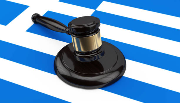 istock Woden Gavel And Finnish Flag 870789316