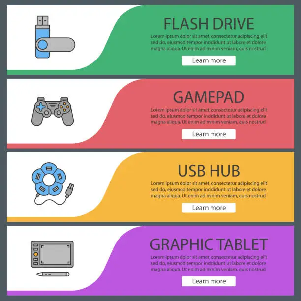 Vector illustration of Gadgets icons
