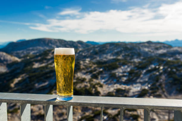 istock A glass of fresh beer on mountains 870794788
