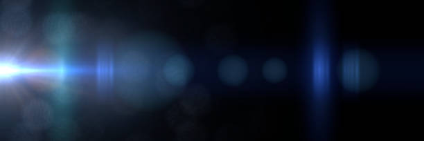 istock beautiful blue lens flare effect overlay texture banner with bokeh effect 870799992