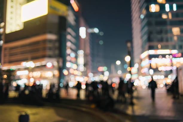 istock City light night blur bokeh,abstract background.(Haeundae Beach, Busan, South Korea) 870802606