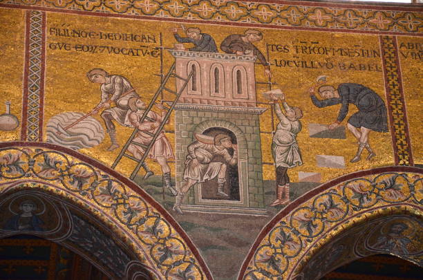 monreale: the cathedral and its mosaics - 7070 imagens e fotografias de stock