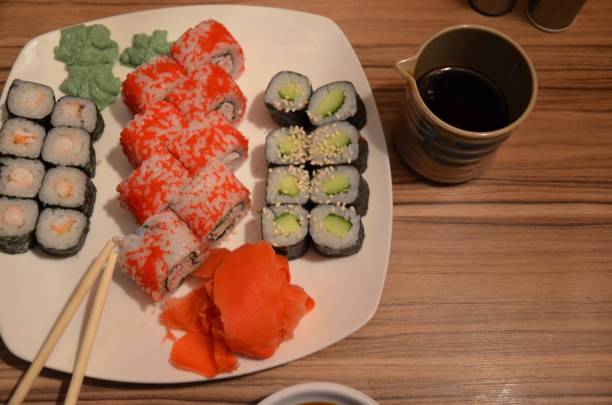 istock Sushi set, Japanese food 870810986