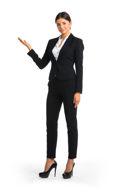 istock Business woman showing copyspace 870811354