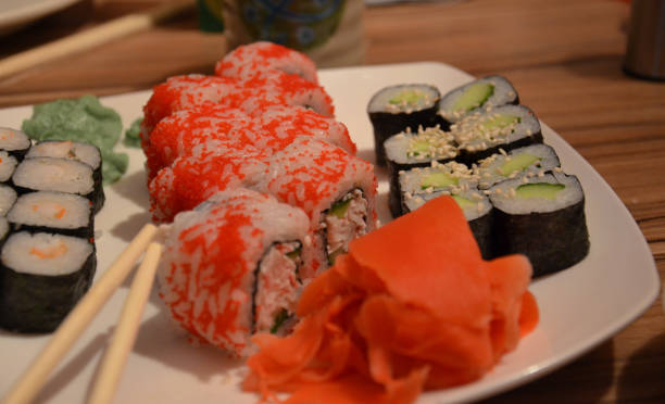 istock Sushi set, Japanese food 870814112