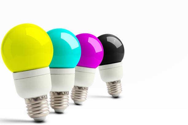 istock Lamps tailored with CMYK colors 870814366