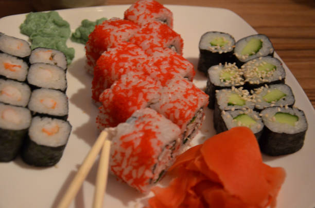 istock Sushi set, Japanese food 870814748