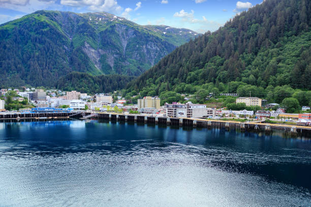 Views around Juneau Alaska, wilderness capital and cruise ship destination