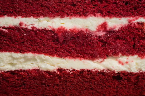 red velvet cake texture close-up - can use to display or montage on product