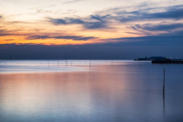 istock Beautiful coast sea tranquil at twilight 870828458