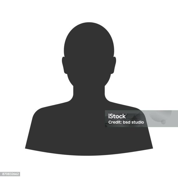 Mans Silhouette Glyph Icon Stock Illustration - Download Image Now - Head, In Silhouette, Vector