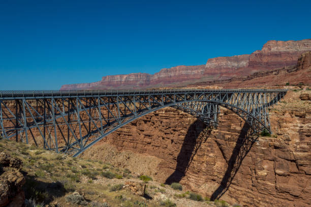 Navajo Steel Arch Highway Bridge - fotografia de stock