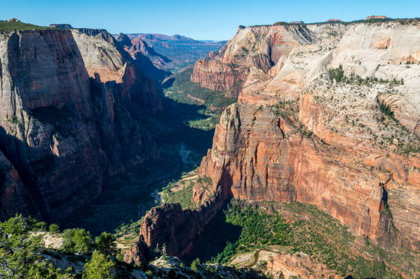 Zion valley in Zion national park - fotografia de stock