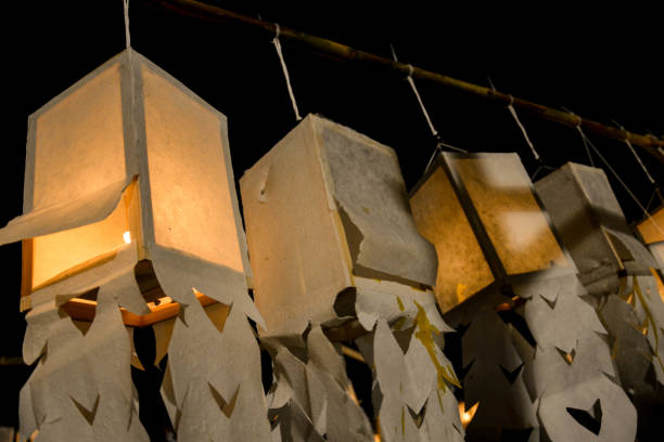 istock Festival of light ,night and river in Thailand 870839748