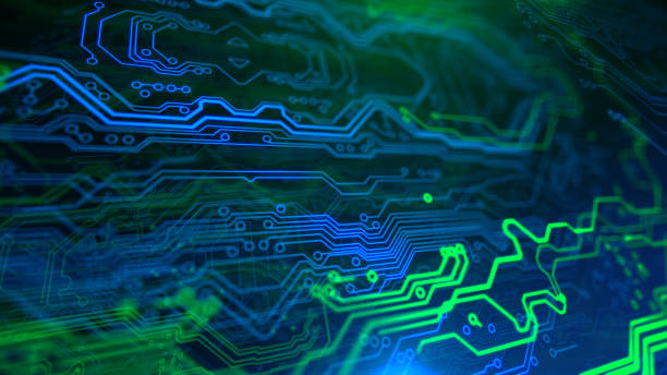 istock Green and Blue Motherboard Technology . 870842326