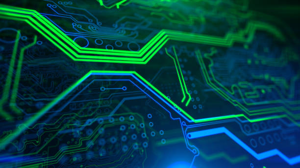 istock Green and Blue Motherboard Technology . 870842340
