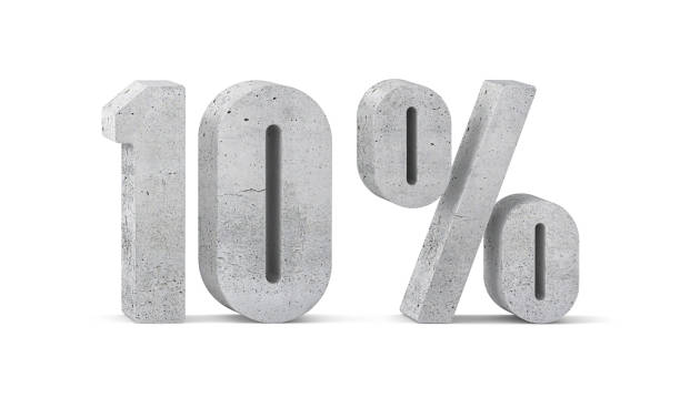 istock 10 percent discount. Concrete numbers 870849058