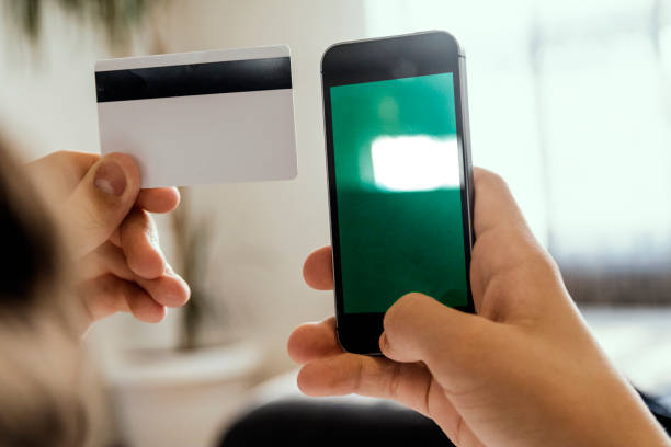 istock Man using mobile smartphone and credit card. Shopping Online 870857544