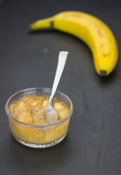 istock Banana Puree on a slate slab 870860612