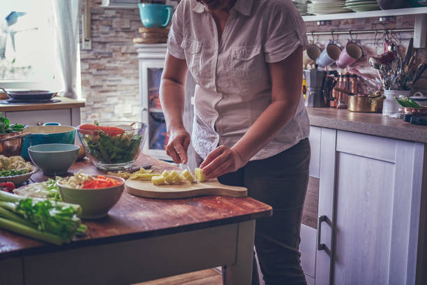 istock Preparing Delicious Minestrone Soup with Fresh Vegetables 870875142