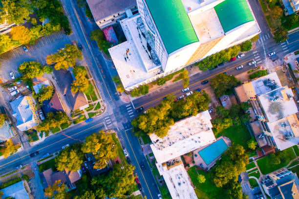 istock Straight down drone view Austin Texas Aerial Drone View 870883482