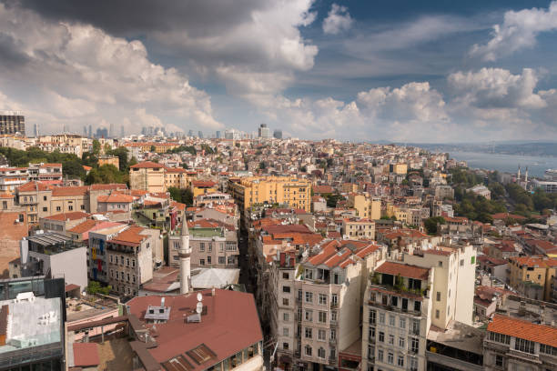 View over Istanbul, Turkey Roofs of Istanbul, view over the City. europa mythological character stock pictures, royalty-free photos & images