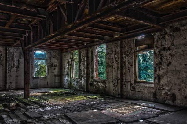 istock Ruin factory 870894444