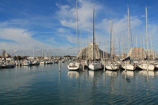 The marina of la Grande Motte, France