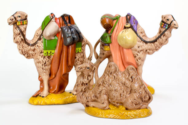 istock Ceramic Christmas Nativity Camels 870902906