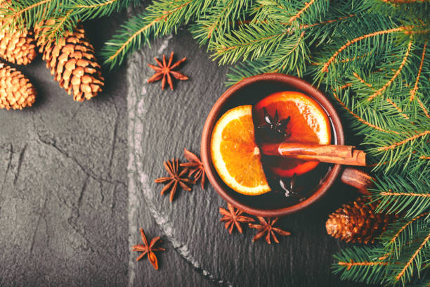 istock Hot mulled wine. Winter and fall. Christmas and holidays 870908864