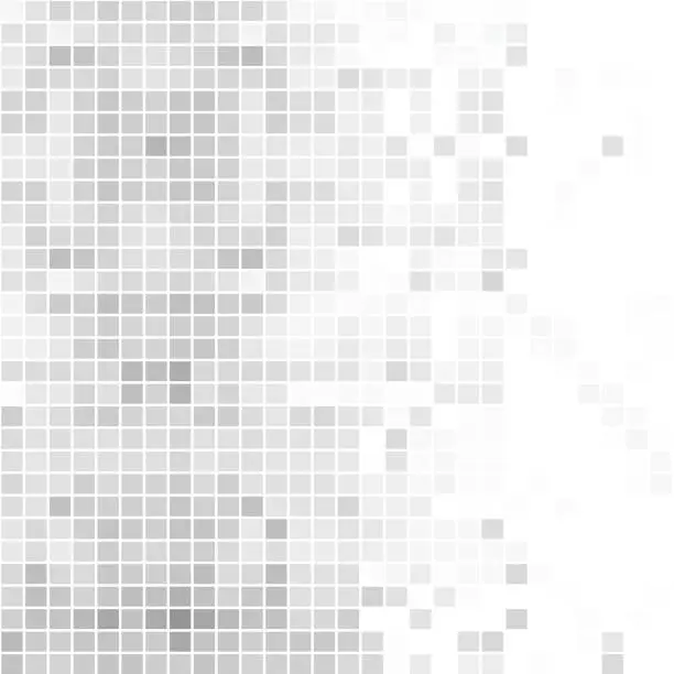 Vector illustration of Abstract gray background of squares