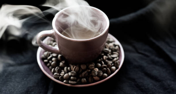 istock hot coffee and smoke 870927956