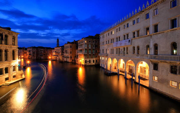 istock Canale Grande at night, Venice Italy 870937574