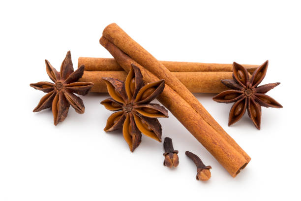 istock Cloves, anise and cinnamon isolated on white background. 870943782